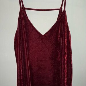 Charlotte Russe Deep Red Velvet Dress